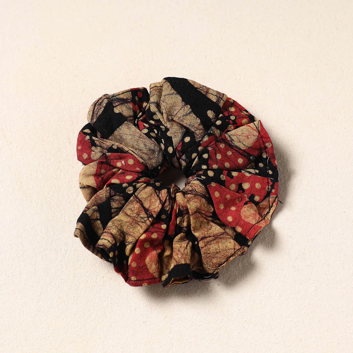 Multicolor Handmade Cotton Elastic Rubber Band/Scrunchie