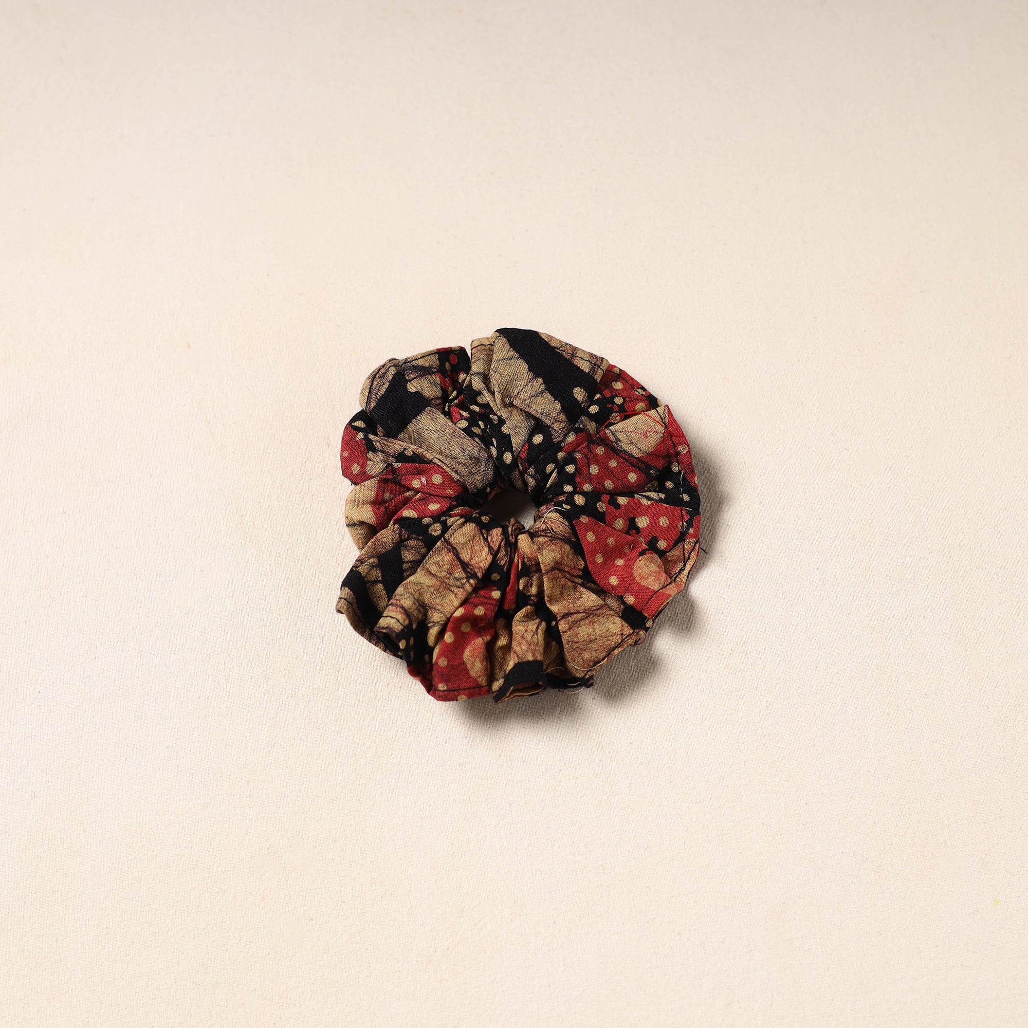 Multicolor Handmade Cotton Elastic Rubber Band/Scrunchie