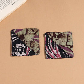 Multicolor - handmade cotton fabric corner bookmark (set