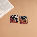 Multicolor - handmade cotton fabric corner bookmark (set