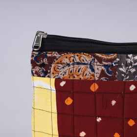  Handmade Cotton Fabric Quilted Patchwork Utility Pouch 