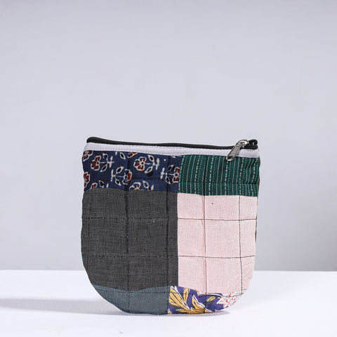  Handmade Cotton Fabric Quilted Patchwork Utility Pouch 