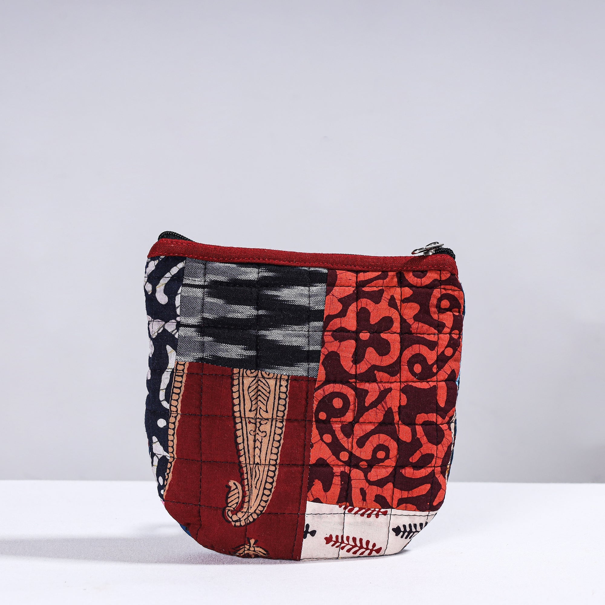  Handmade Cotton Fabric Quilted Patchwork Utility Pouch 