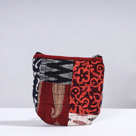  Handmade Cotton Fabric Quilted Patchwork Utility Pouch 