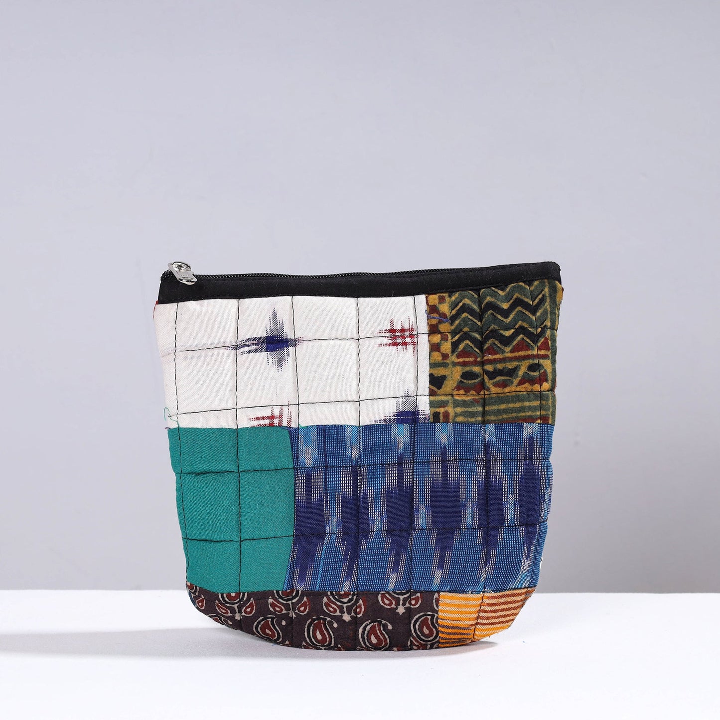  Handmade Cotton Fabric Quilted Patchwork Utility Pouch 