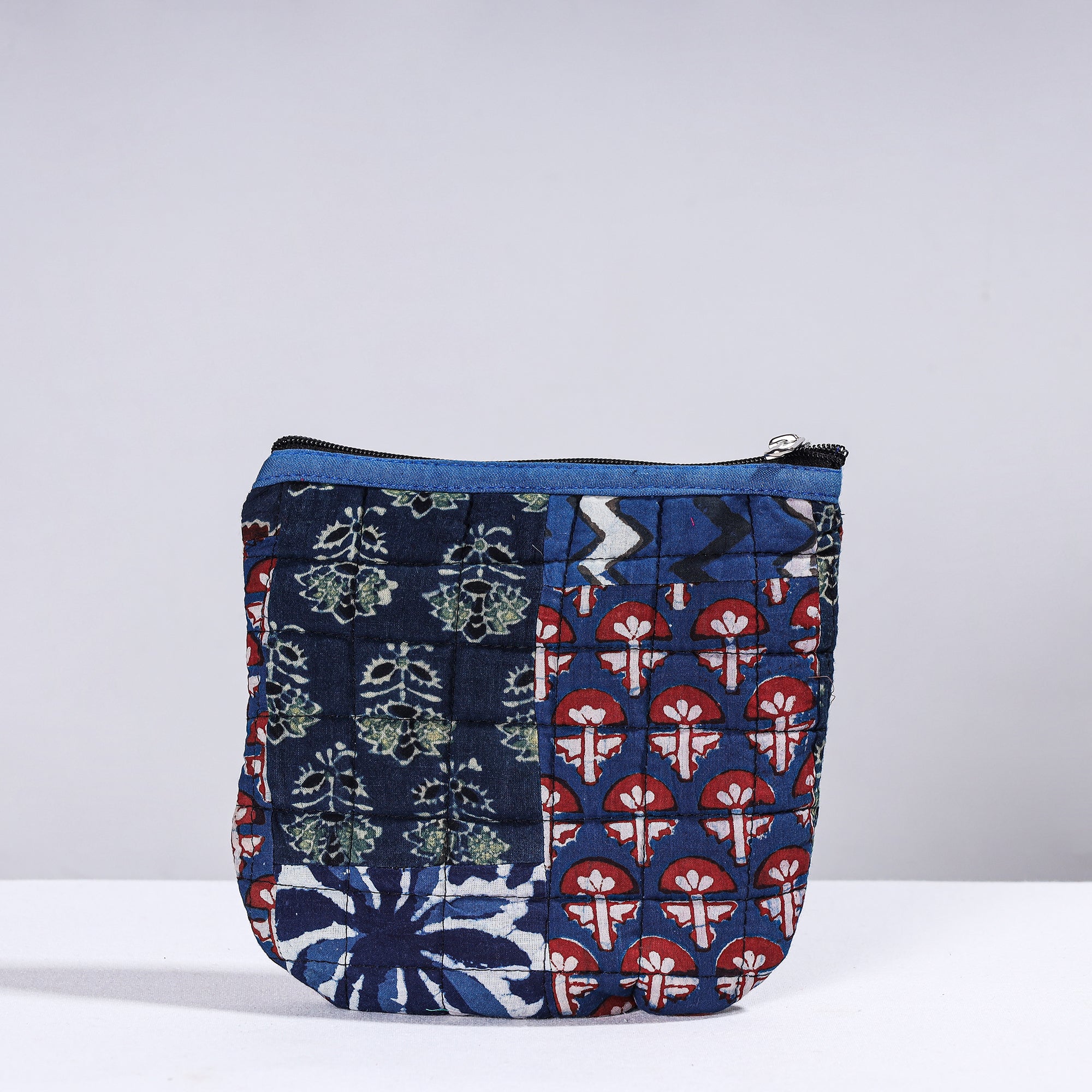  Handmade Cotton Fabric Quilted Patchwork Utility Pouch 