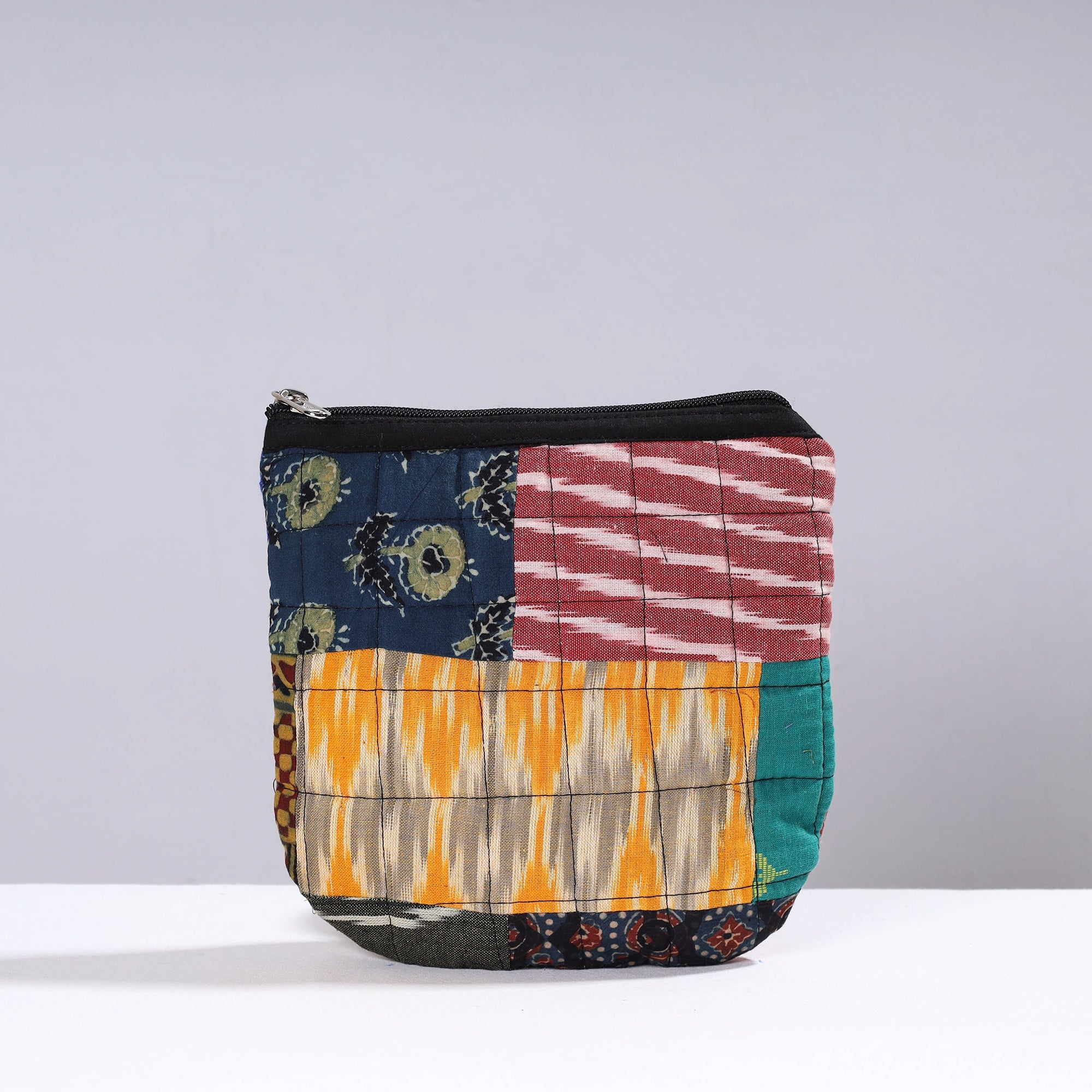  Handmade Cotton Fabric Quilted Patchwork Utility Pouch 