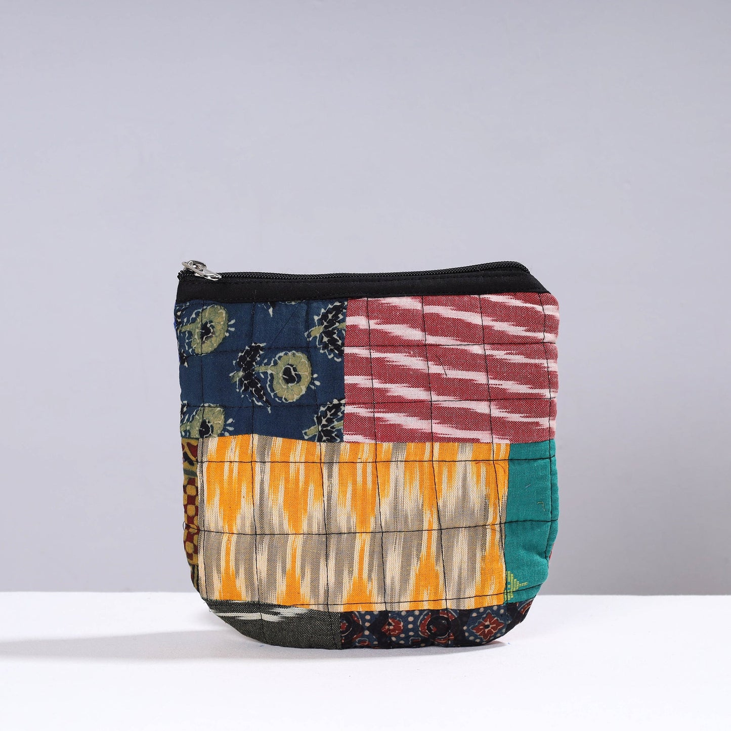  Handmade Cotton Fabric Quilted Patchwork Utility Pouch 