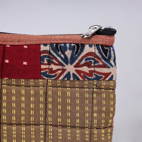  Handmade Cotton Fabric Quilted Patchwork Utility Pouch 