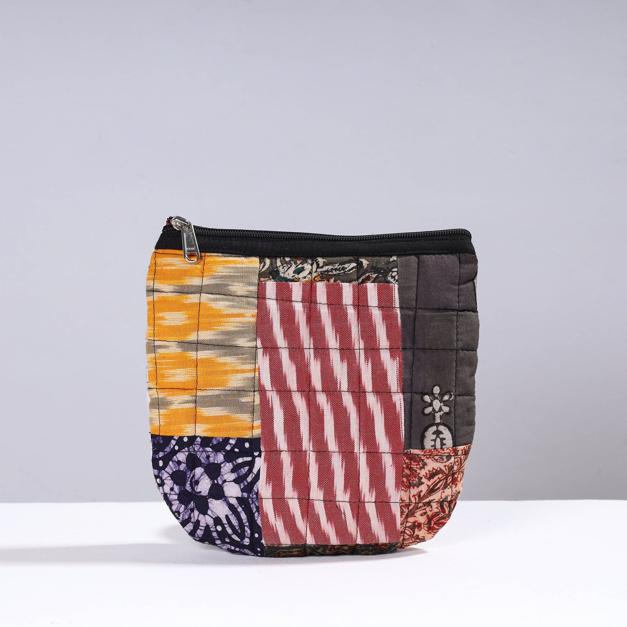  Handmade Cotton Fabric Quilted Patchwork Utility Pouch 