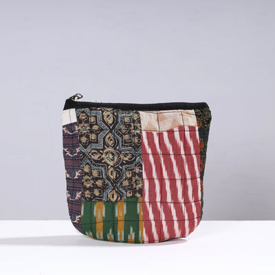  Handmade Cotton Fabric Quilted Patchwork Utility Pouch 