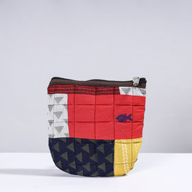  Handmade Cotton Fabric Quilted Patchwork Utility Pouch 