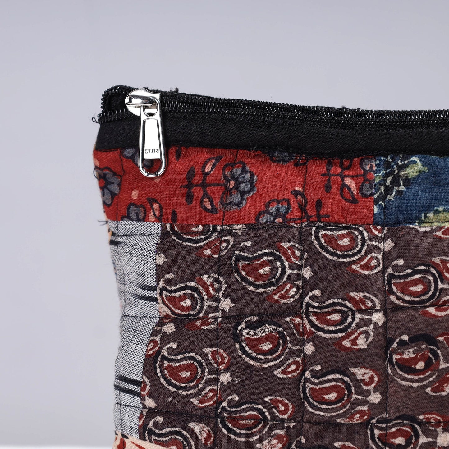  Handmade Cotton Fabric Quilted Patchwork Utility Pouch 