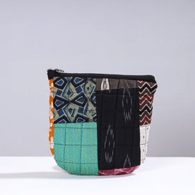  Handmade Cotton Fabric Quilted Patchwork Utility Pouch 