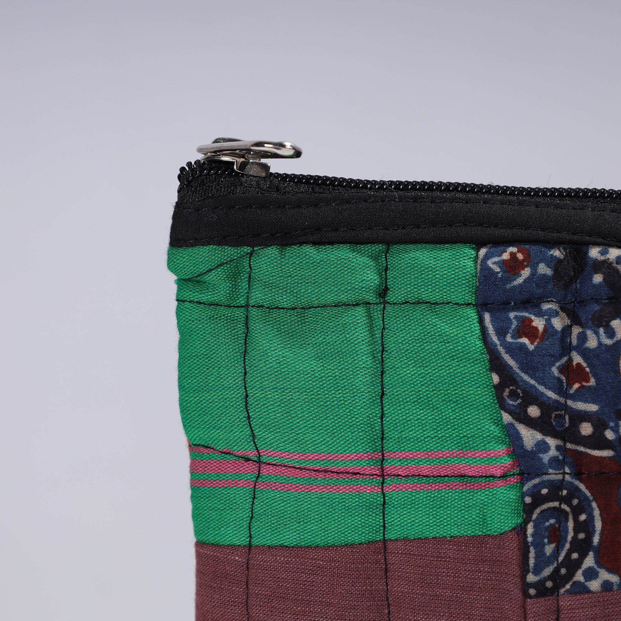  Handmade Cotton Fabric Quilted Patchwork Utility Pouch 