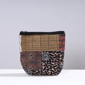  Handmade Cotton Fabric Quilted Patchwork Utility Pouch 