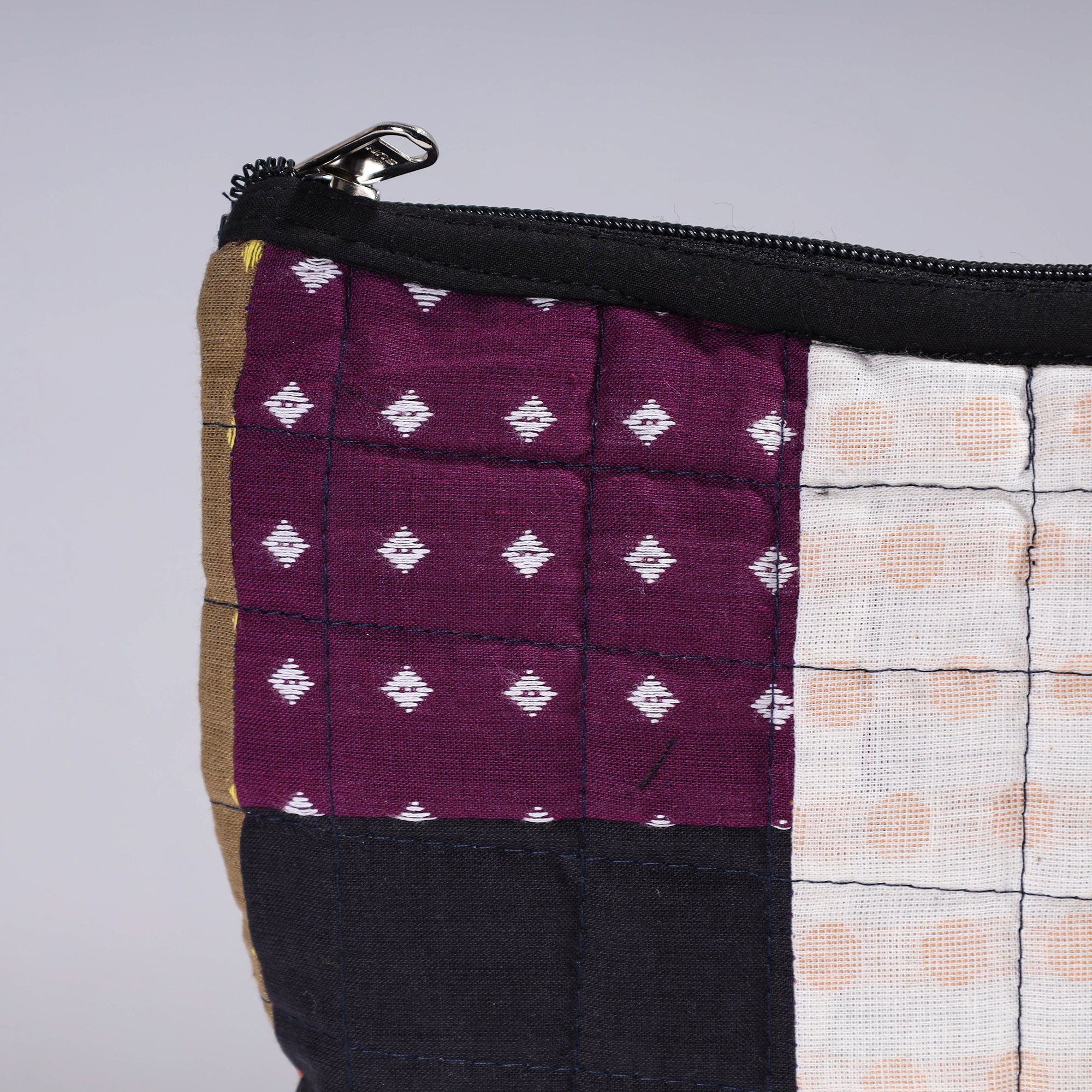  Handmade Cotton Fabric Quilted Patchwork Utility Pouch 