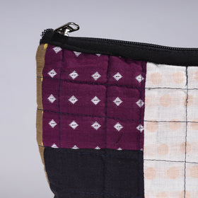  Handmade Cotton Fabric Quilted Patchwork Utility Pouch 