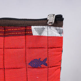  Handmade Cotton Fabric Quilted Patchwork Utility Pouch 