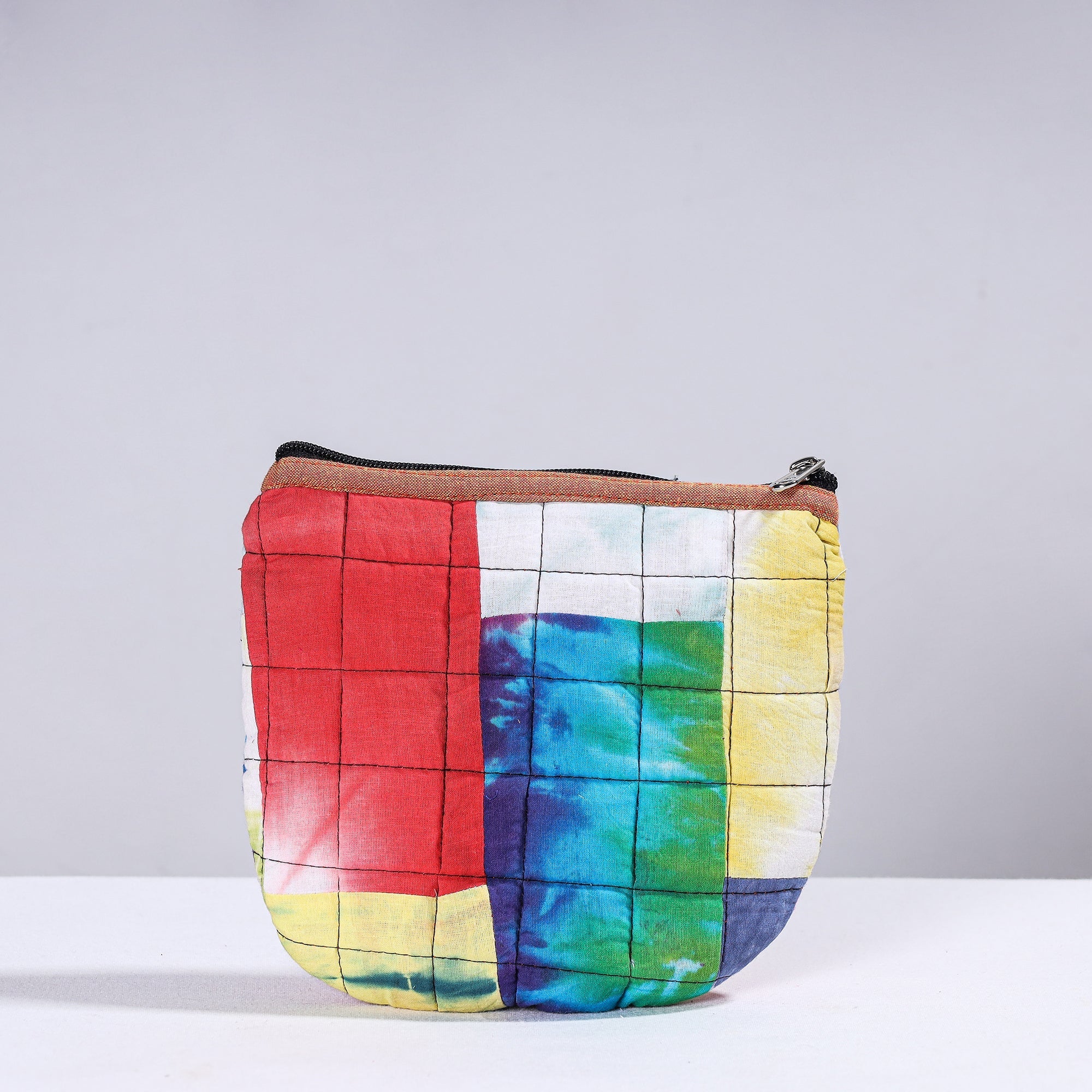  Handmade Cotton Fabric Quilted Patchwork Utility Pouch 