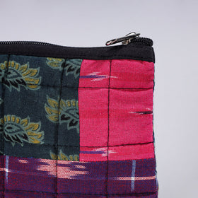 Handmade Cotton Fabric Quilted Patchwork Utility Pouch 