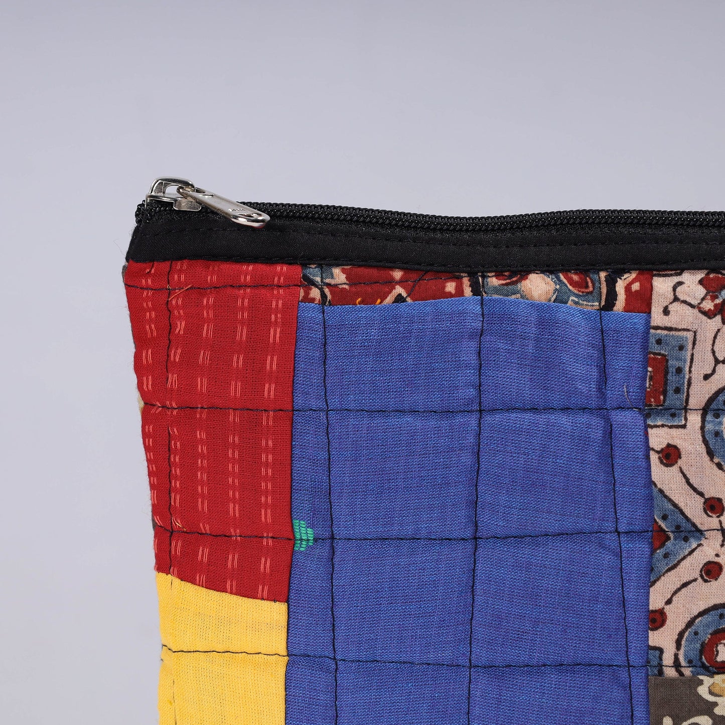  Handmade Cotton Fabric Quilted Patchwork Utility Pouch 