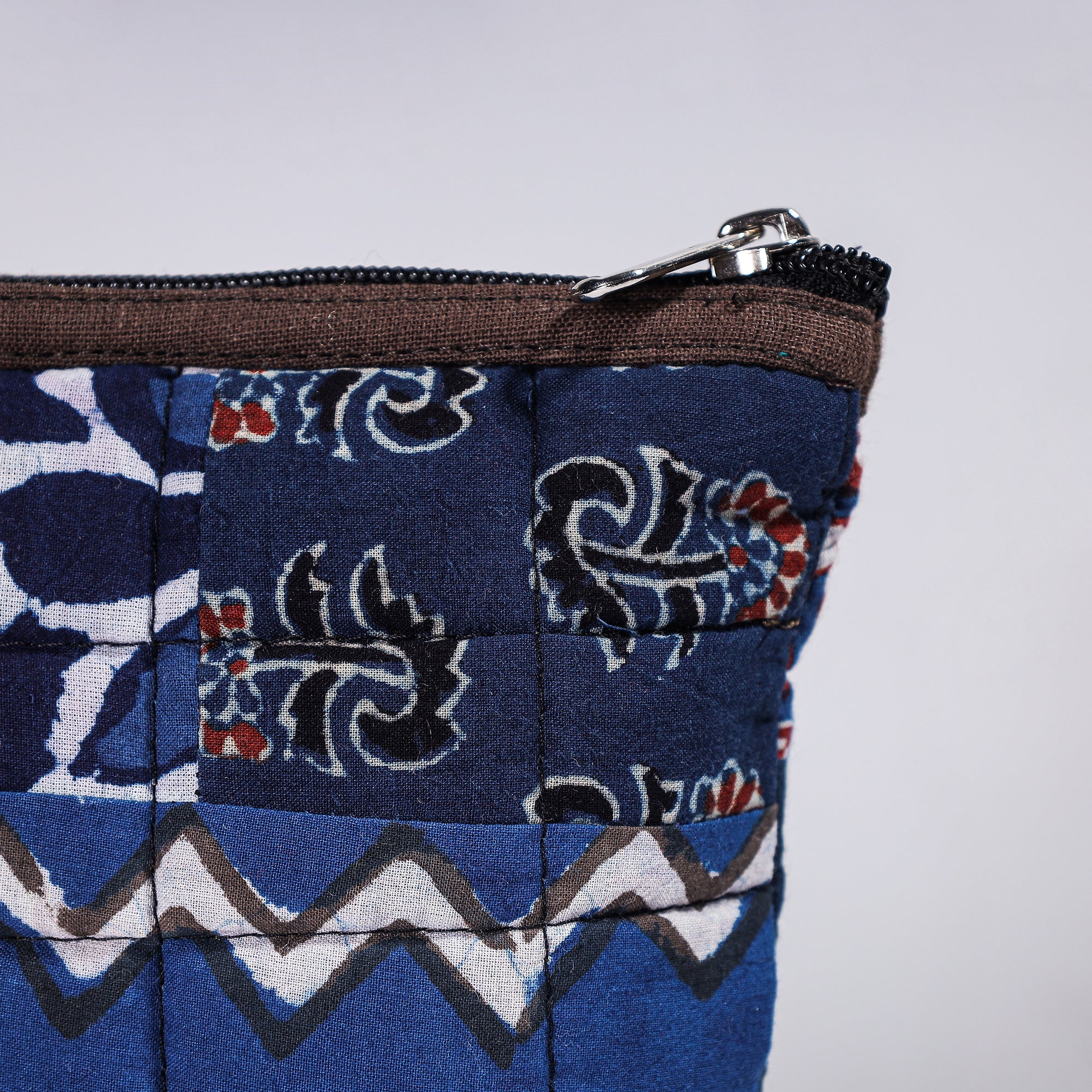  Handmade Cotton Fabric Quilted Patchwork Utility Pouch 