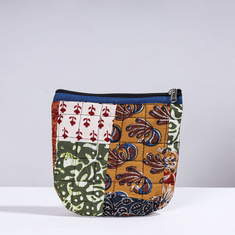  Handmade Cotton Fabric Quilted Patchwork Utility Pouch 