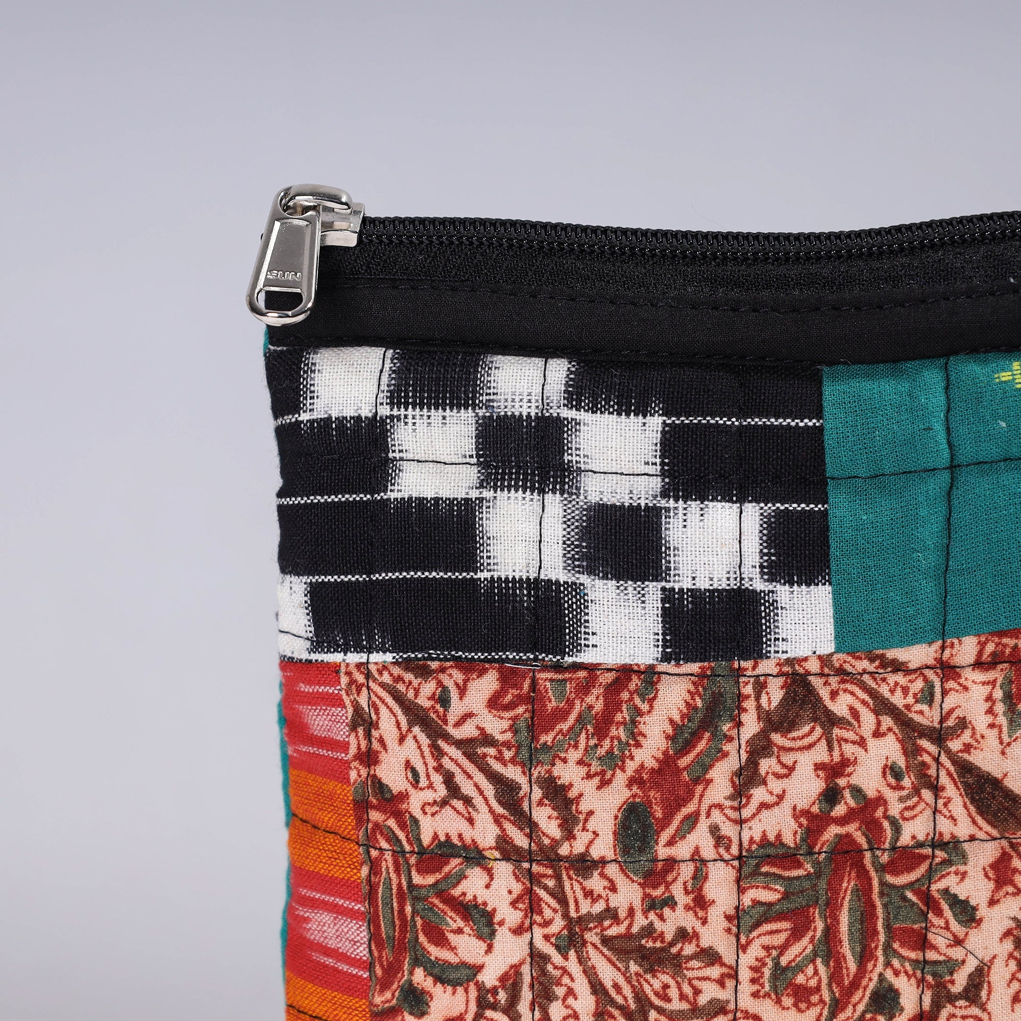  Handmade Cotton Fabric Quilted Patchwork Utility Pouch 