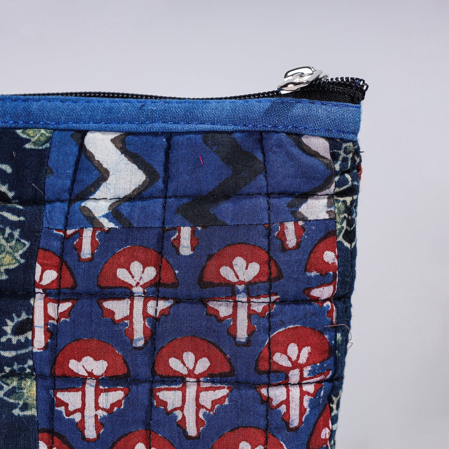  Handmade Cotton Fabric Quilted Patchwork Utility Pouch 