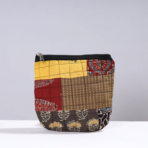 Handmade Cotton Fabric Quilted Patchwork Utility Pouch 