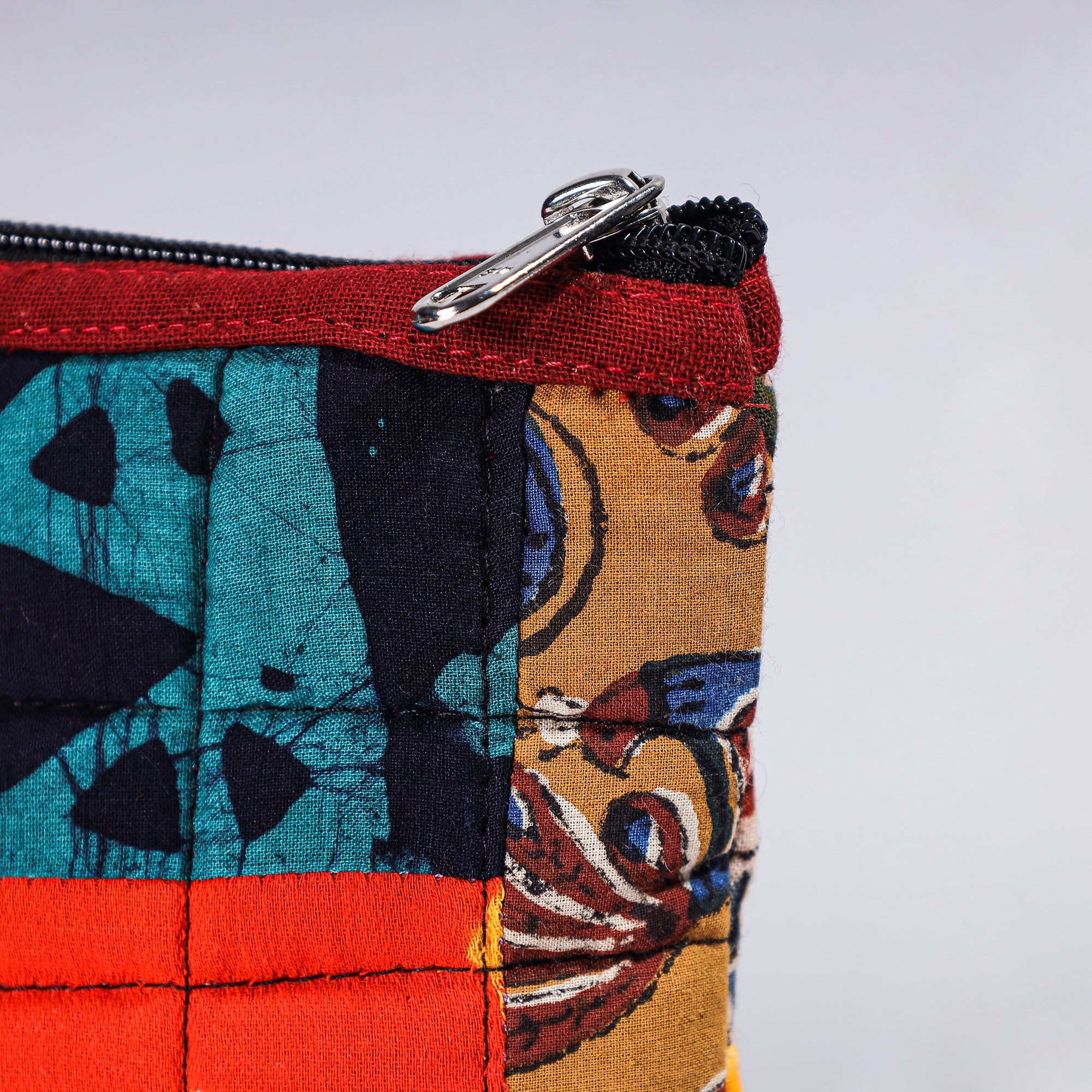  Handmade Cotton Fabric Quilted Patchwork Utility Pouch 