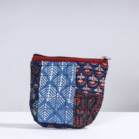  Handmade Cotton Fabric Quilted Patchwork Utility Pouch 