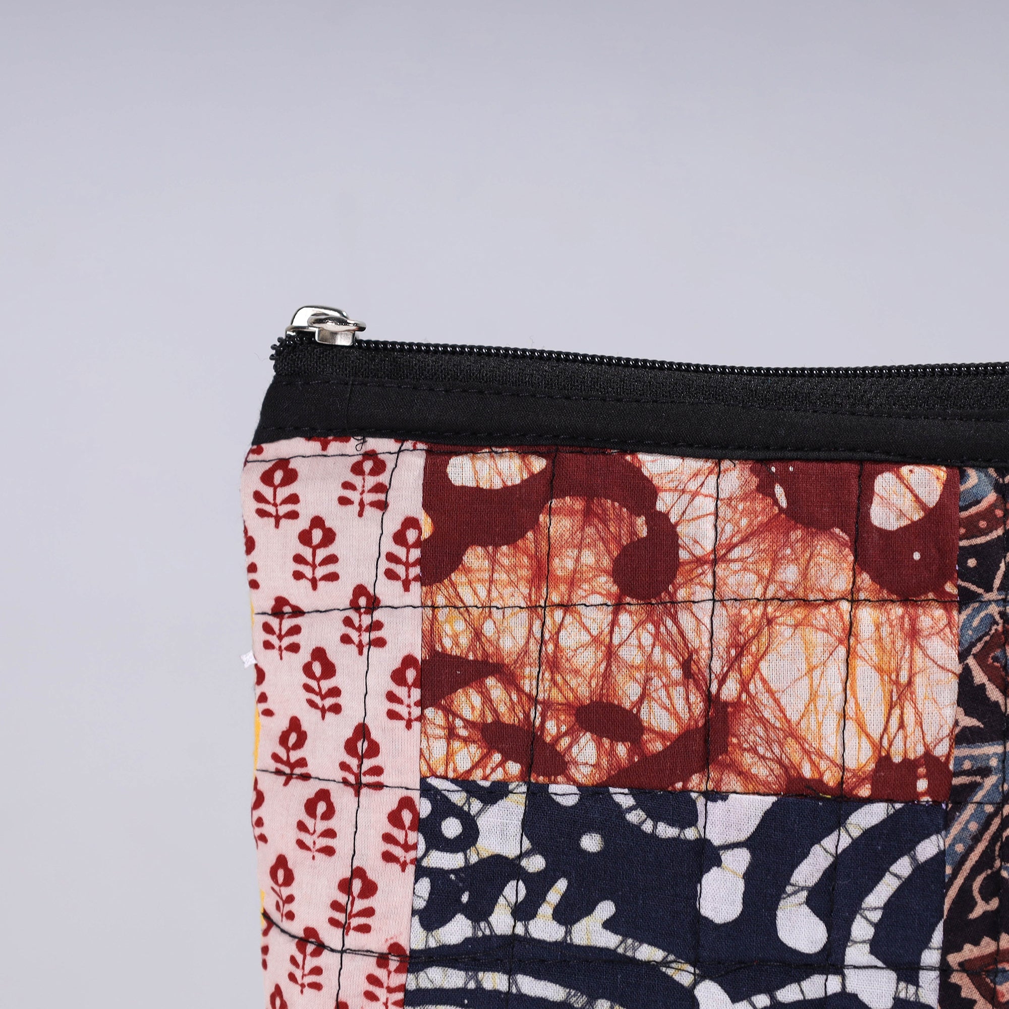  Handmade Cotton Fabric Quilted Patchwork Utility Pouch 