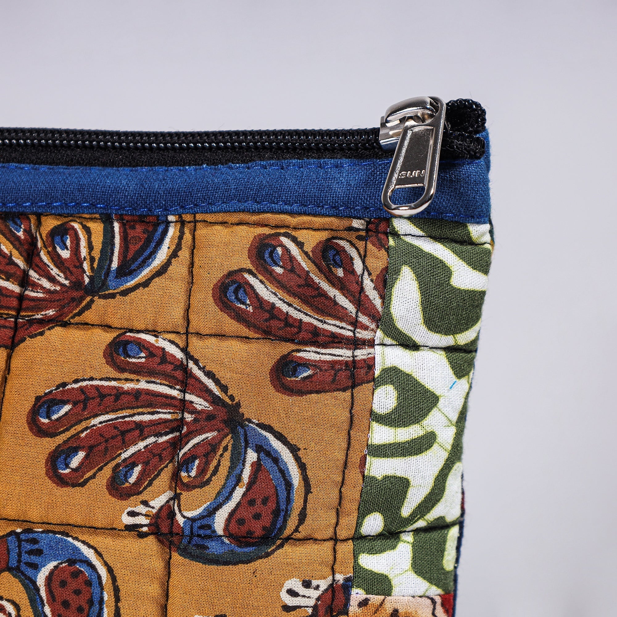  Handmade Cotton Fabric Quilted Patchwork Utility Pouch 