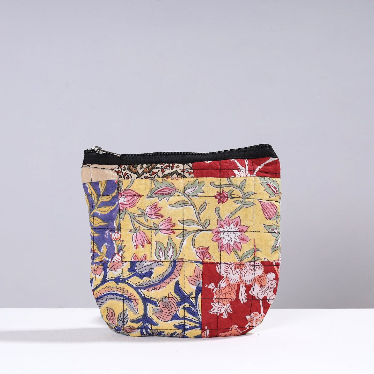  Handmade Cotton Fabric Quilted Patchwork Utility Pouch 