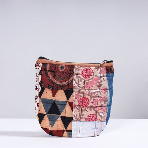  Handmade Cotton Fabric Quilted Patchwork Utility Pouch 