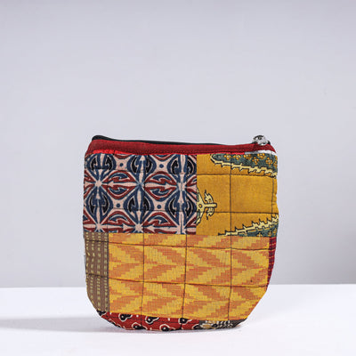  Handmade Cotton Fabric Quilted Patchwork Utility Pouch 