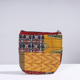  Handmade Cotton Fabric Quilted Patchwork Utility Pouch 