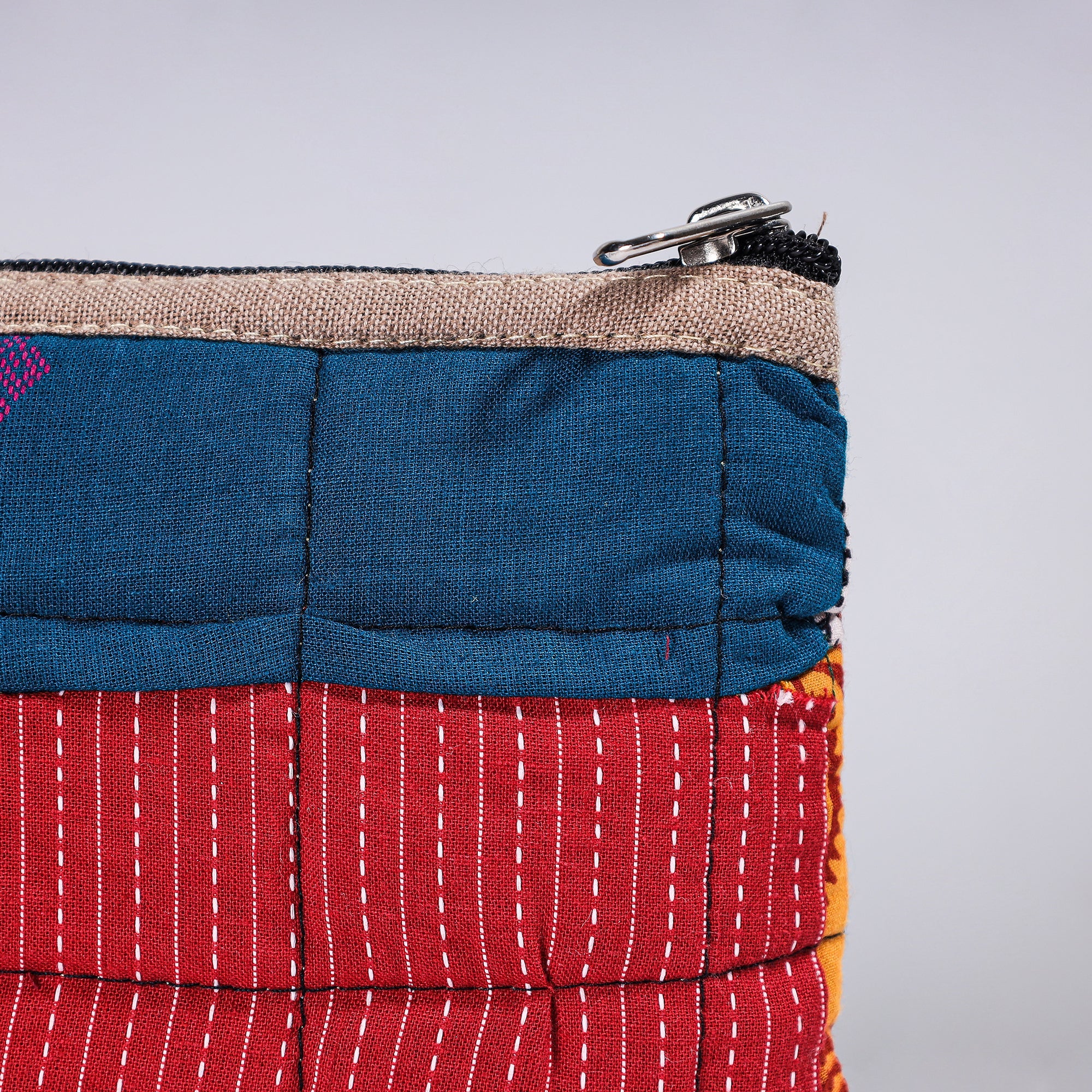 Handmade Cotton Fabric Quilted Patchwork Utility Pouch 