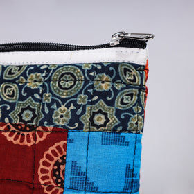  Handmade Cotton Fabric Quilted Patchwork Utility Pouch 
