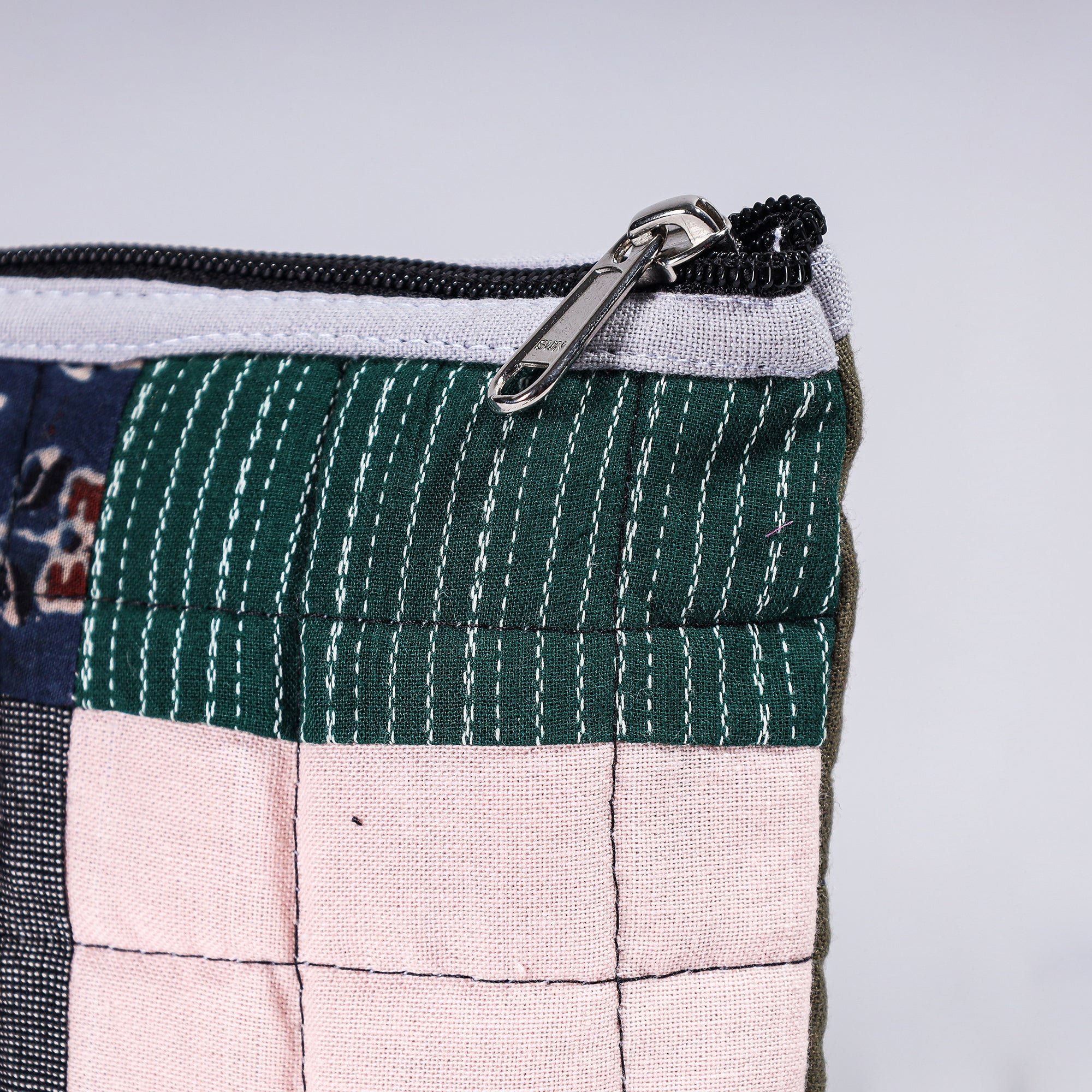  Handmade Cotton Fabric Quilted Patchwork Utility Pouch 