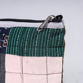  Handmade Cotton Fabric Quilted Patchwork Utility Pouch 