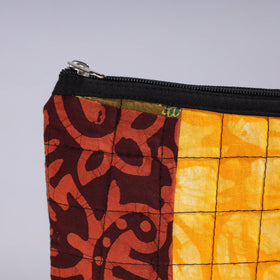  Handmade Cotton Fabric Quilted Patchwork Utility Pouch 