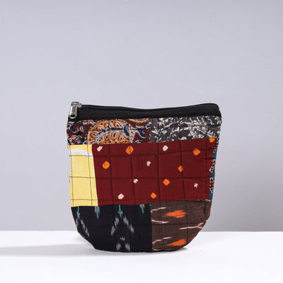  Handmade Cotton Fabric Quilted Patchwork Utility Pouch 