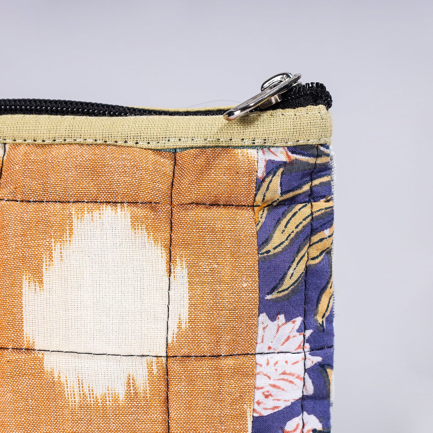  Handmade Cotton Fabric Quilted Patchwork Utility Pouch 