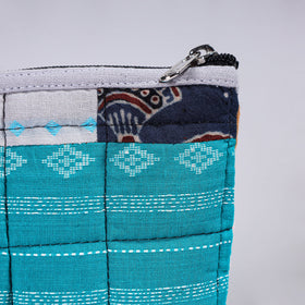  Handmade Cotton Fabric Quilted Patchwork Utility Pouch 