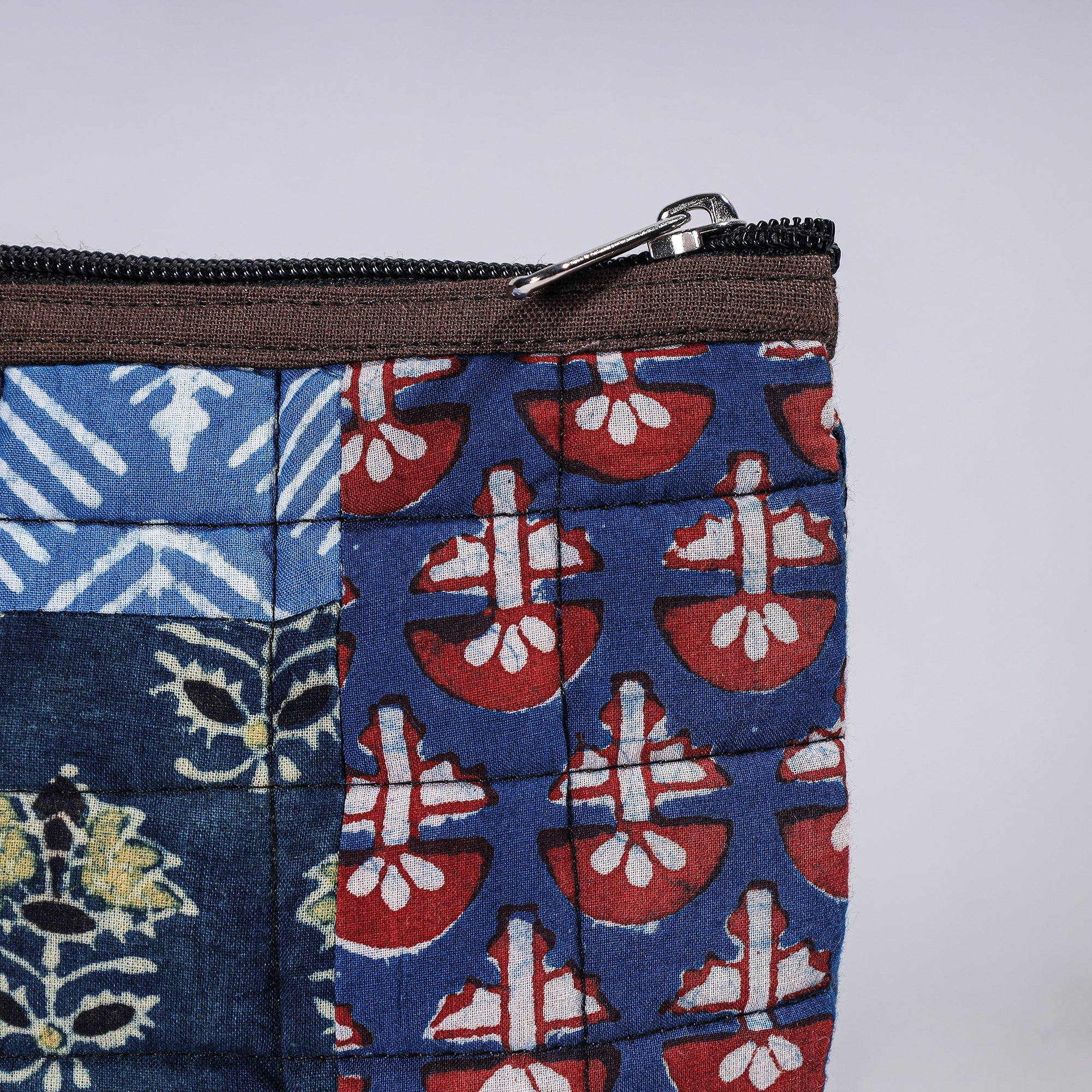  Handmade Cotton Fabric Quilted Patchwork Utility Pouch 