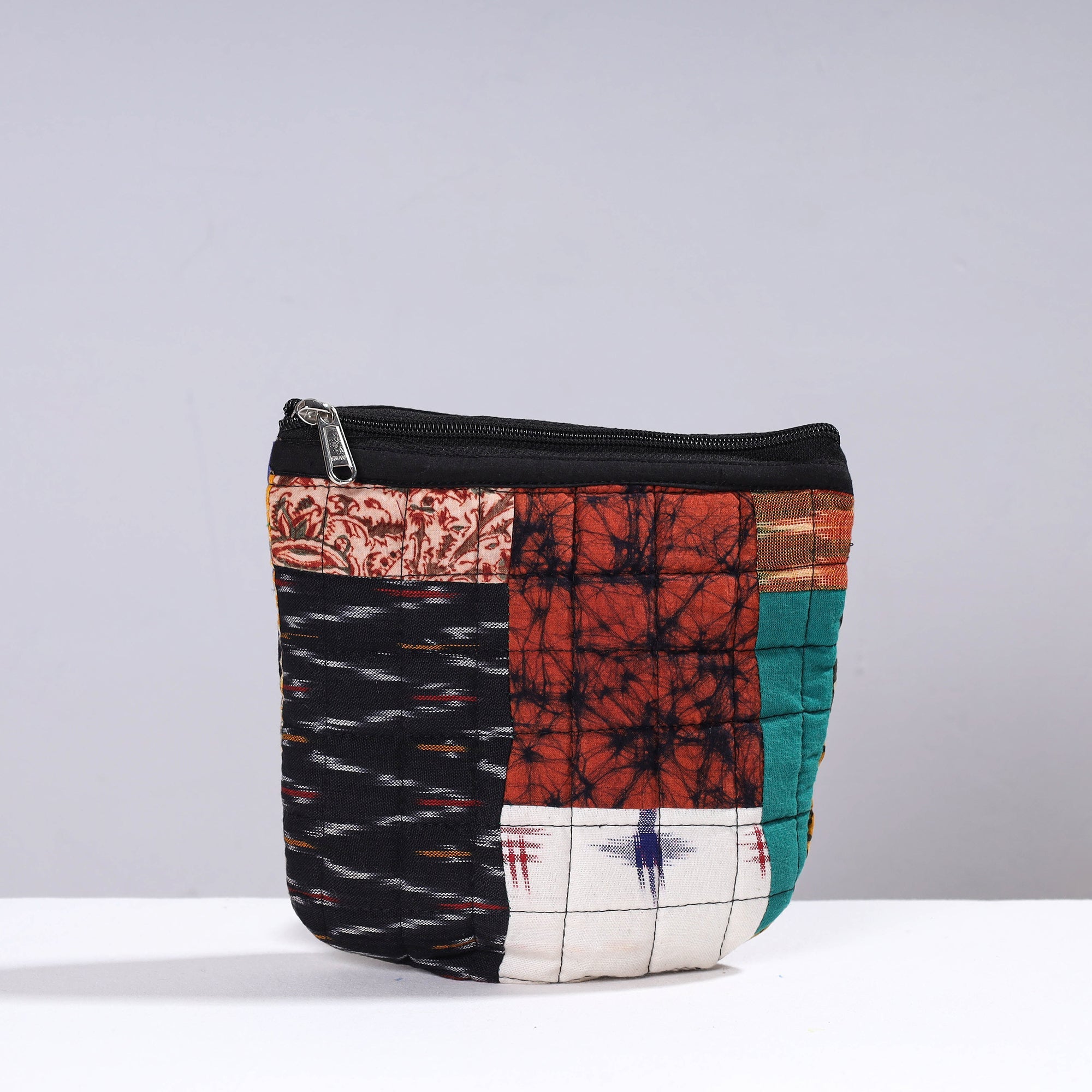  Handmade Cotton Fabric Quilted Patchwork Utility Pouch 