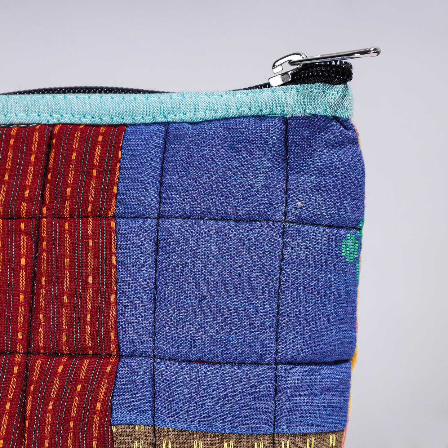  Handmade Cotton Fabric Quilted Patchwork Utility Pouch 